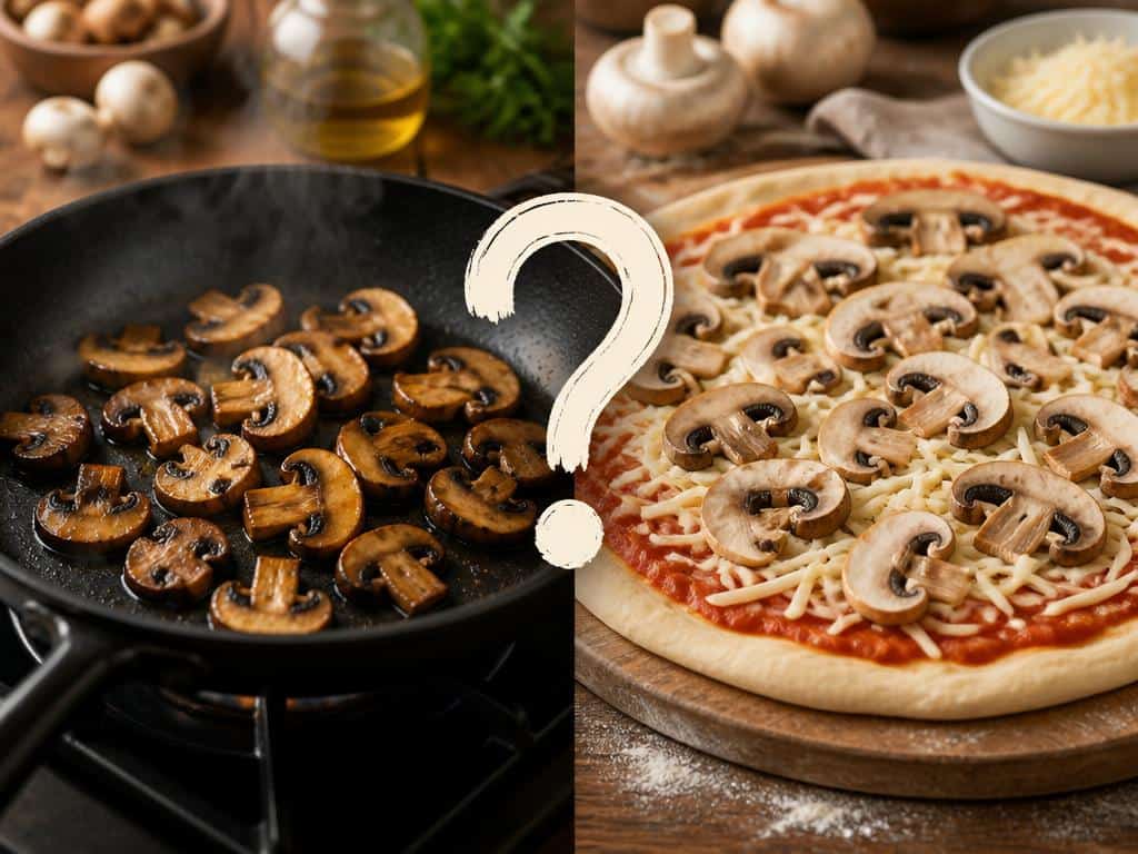 faut-il faire cuire les champignons pour une pizza