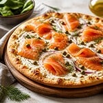 recette pizza saumon fumé creme fraiche
