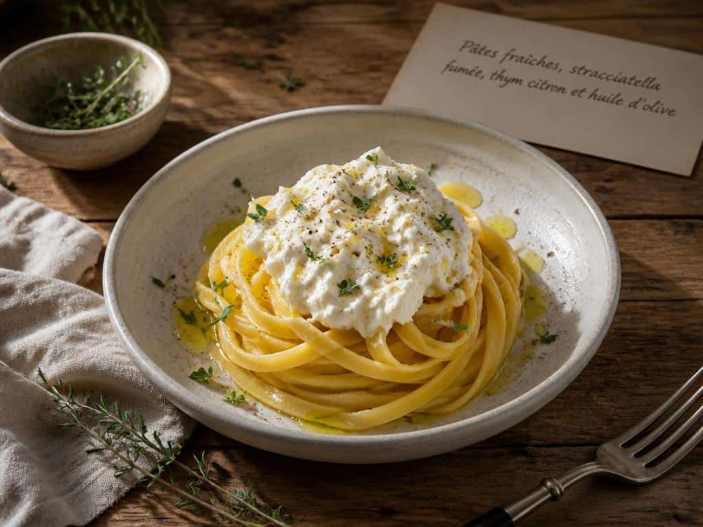 stracciatella fumée recette