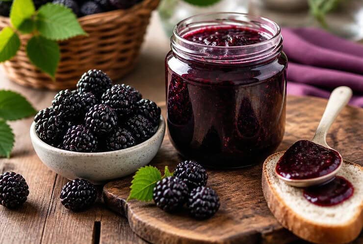 confiture de mûres sans pépins