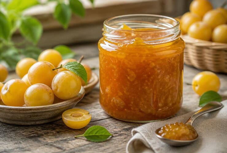 confiture de mirabelles pas trop sucrée