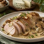 filet mignon au boursin et champignons
