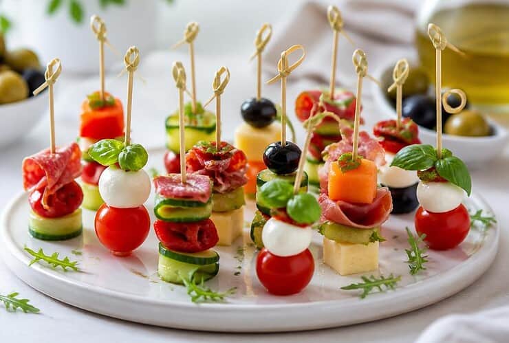 mini brochettes apéritives sans cuisson