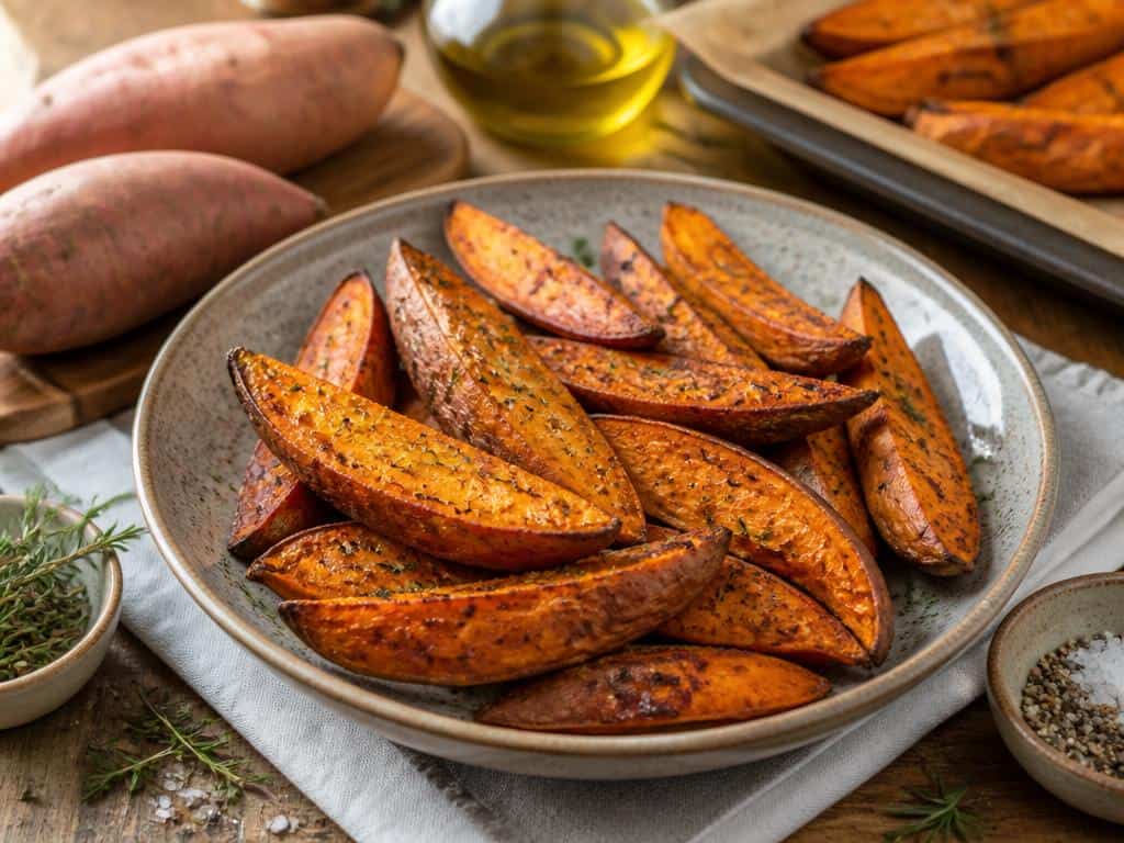 patate douce rotie au four