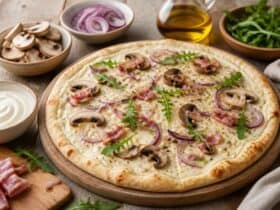 que mettre dans une pizza base crème fraîche