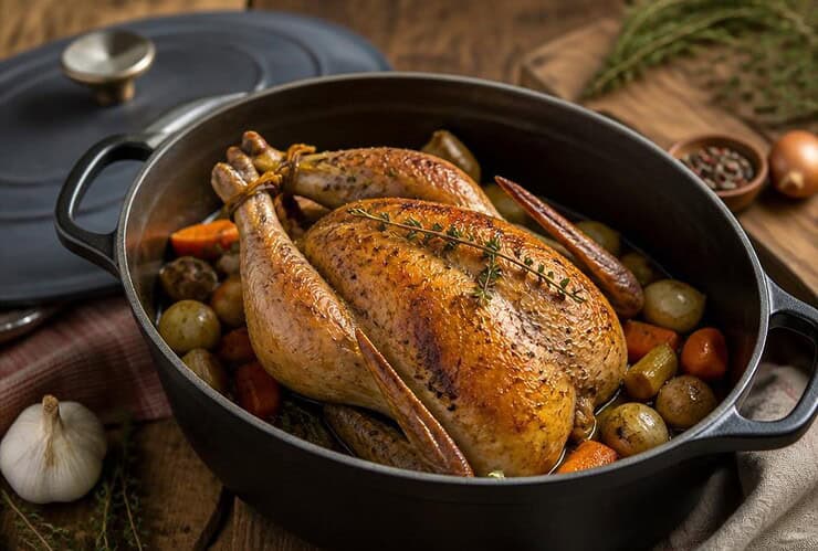 temps de cuisson pintade 1 kg 500 en cocotte