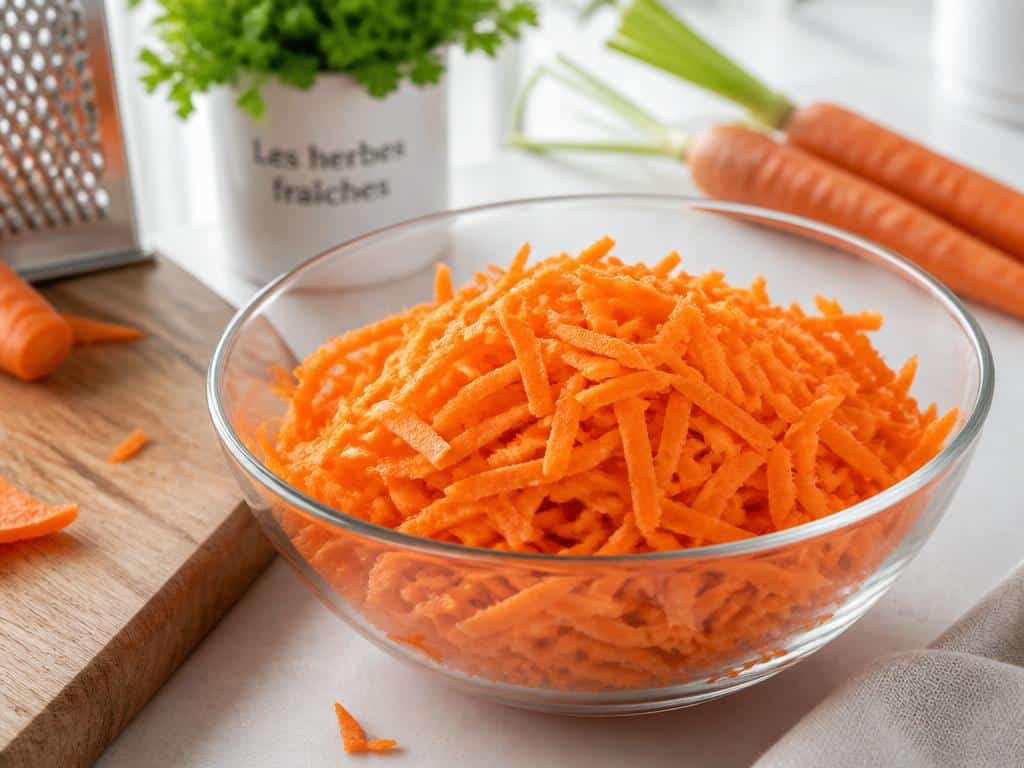 conservation des carottes rapées au frigo