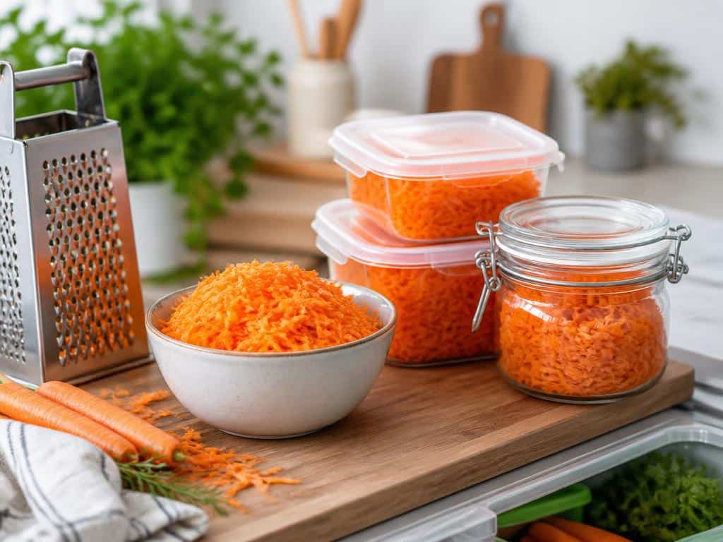 conserver des carottes rapées