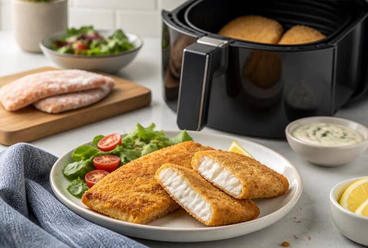 poisson pané surgelé airfryer temps de cuisson