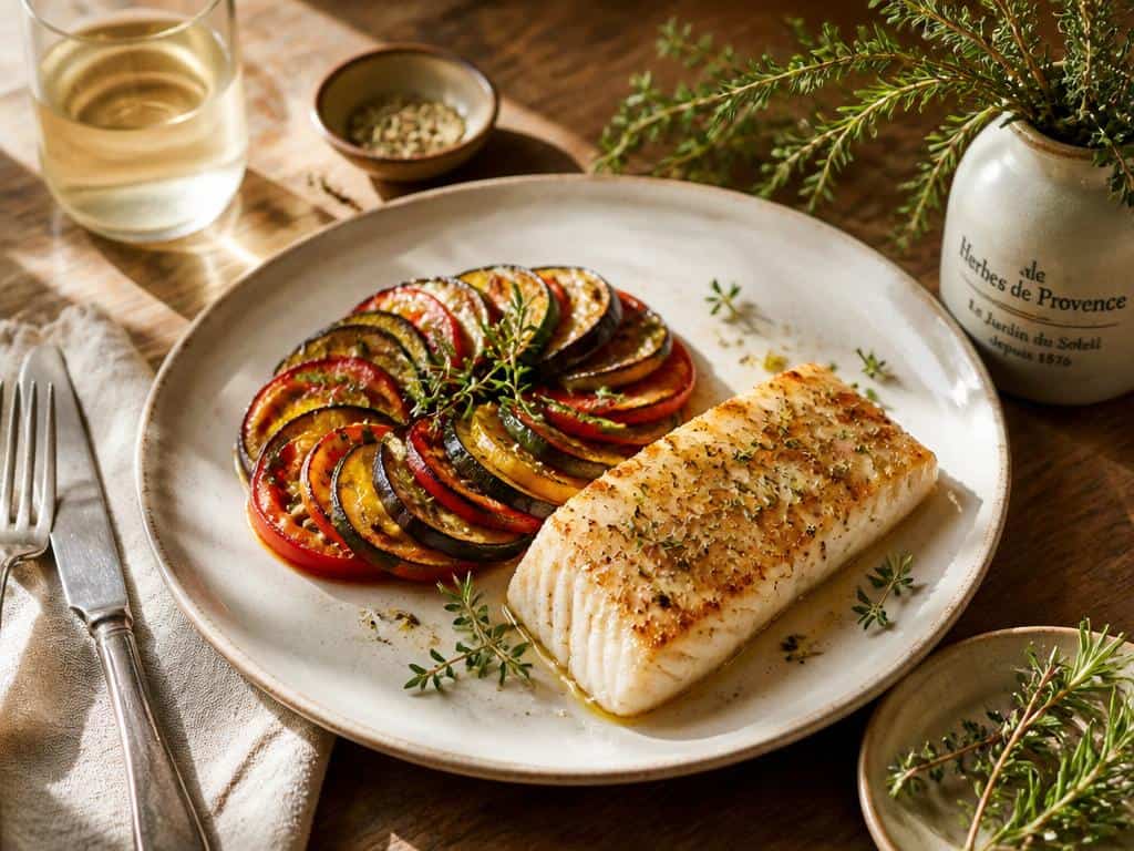 quel poisson avec un tian de legumes