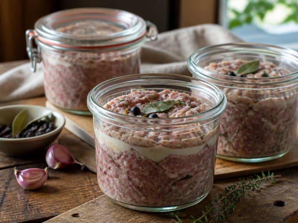 terrine de sanglier de ma grand mère en bocaux