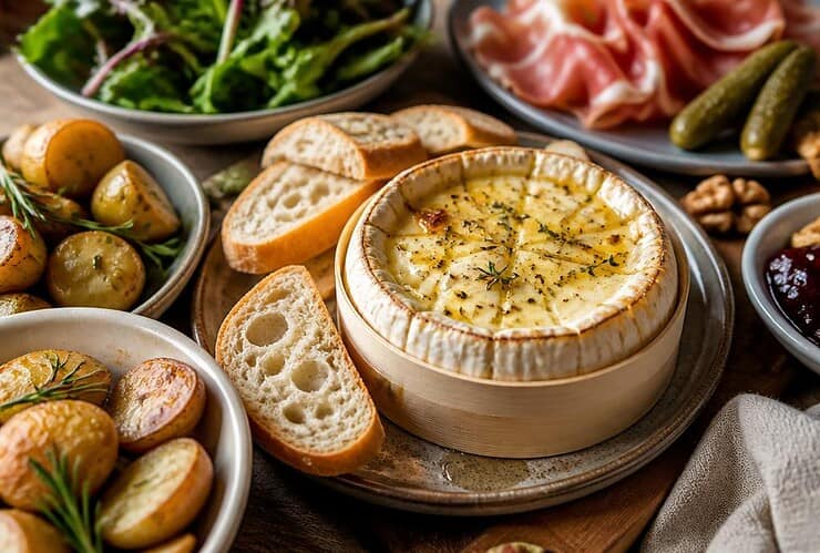 accompagnement camembert au four