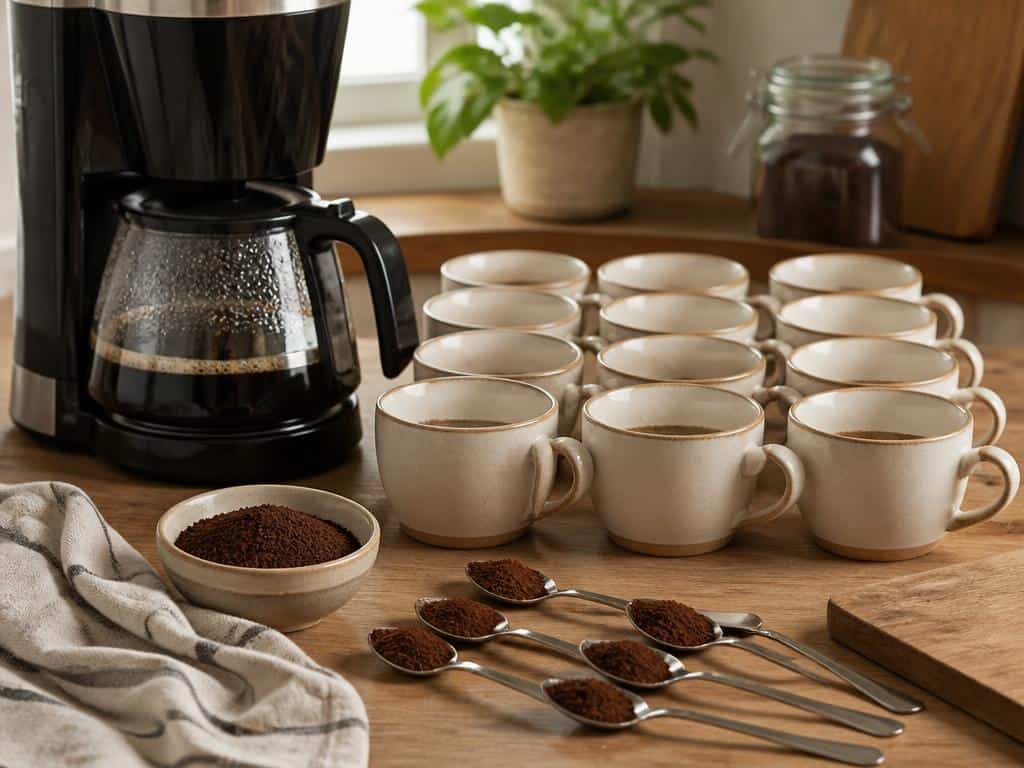 dosage café filtre 12 tasses cuillère à café