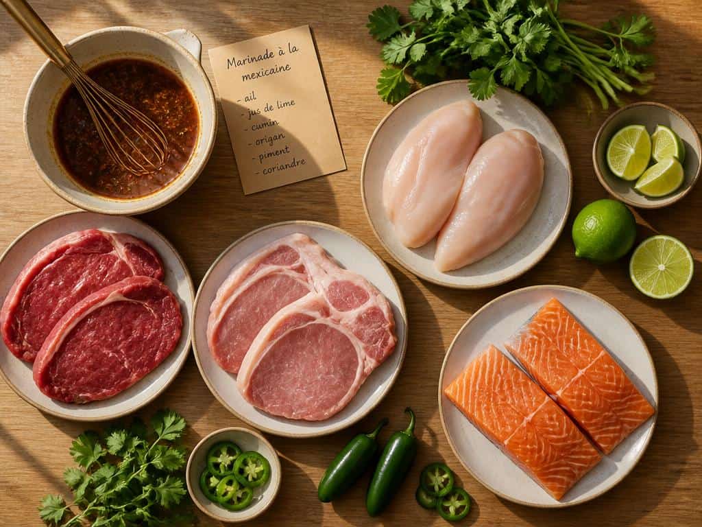 marinade tex-mex porc