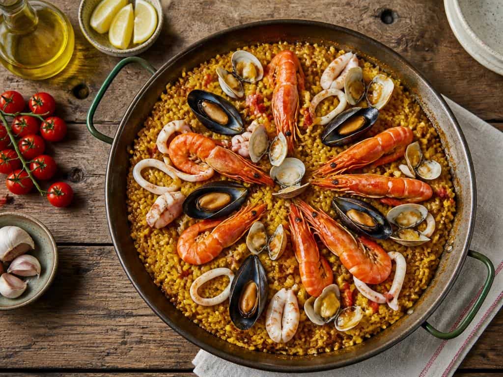 recette paella de marisco