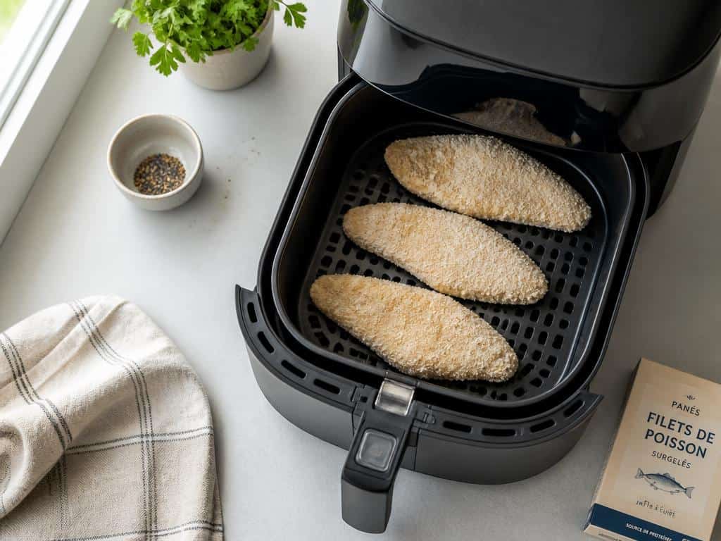 comment faire cuire du poisson pané surgelé au air fryer