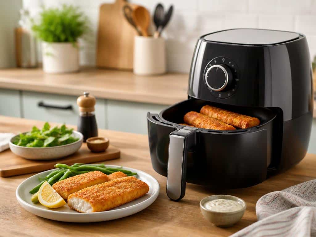 poisson pane surgele au air fryer