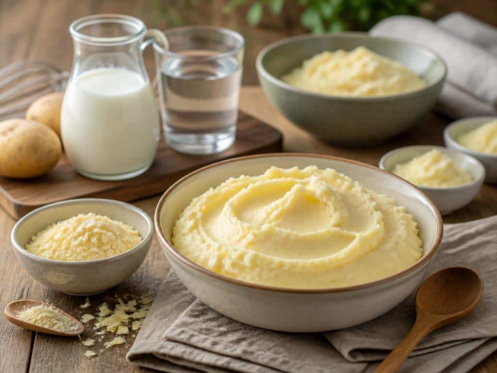 purée mousline dose lait et eau pour 1 sachet