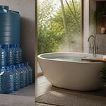 8000 litres nombres de bain