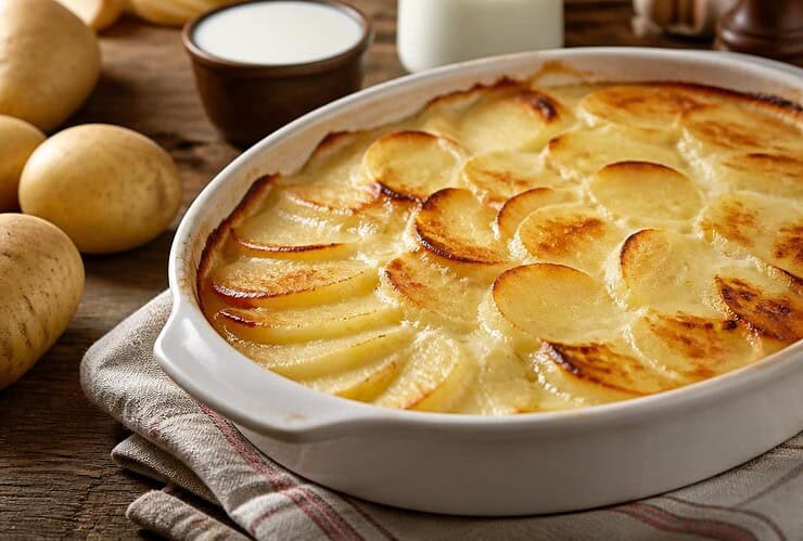 gratin dauphinois au lait sans crème