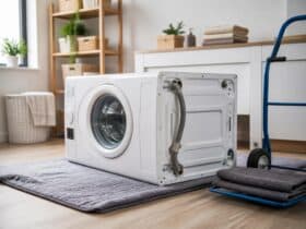 peut on coucher une machine à laver