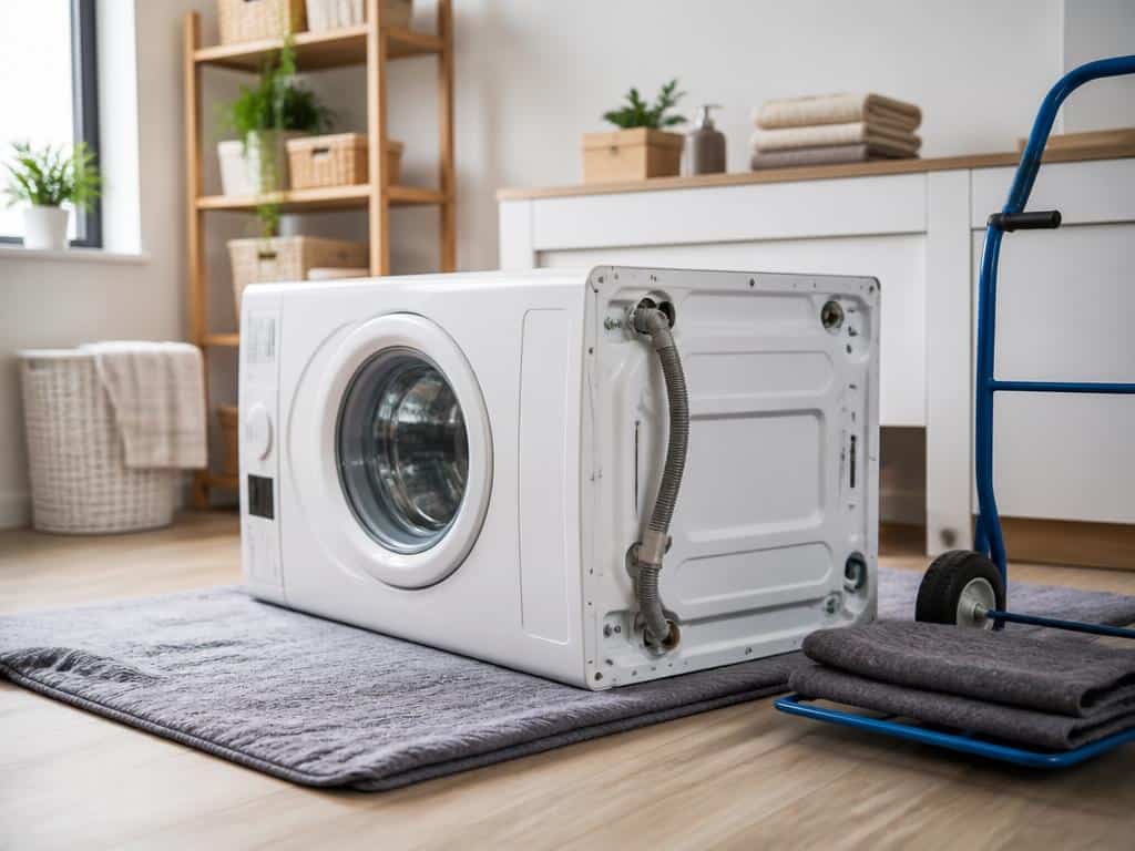 peut on coucher une machine à laver