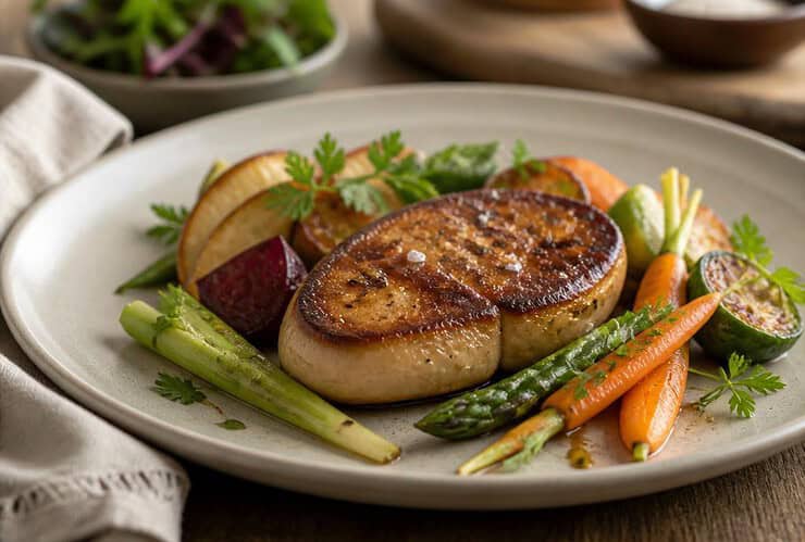quel legumes avec foie gras poele