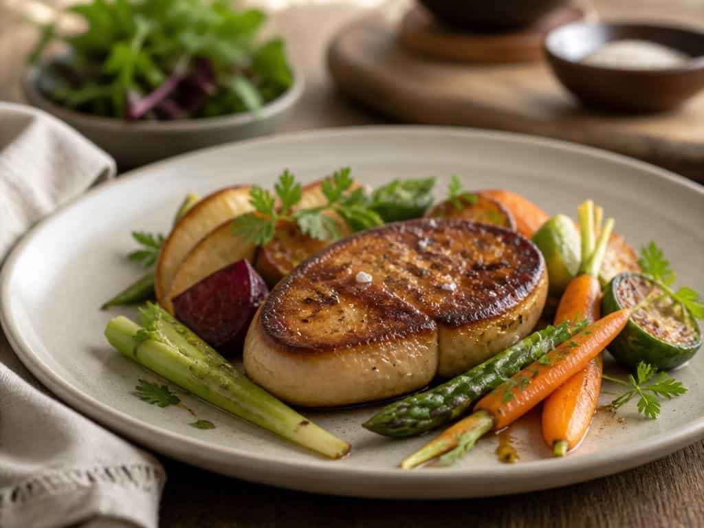quel legumes avec foie gras poele