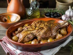 recette chevreau au four portugaise