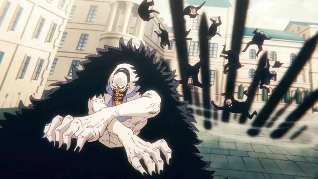 Karasu dans One Piece commandant corbeau