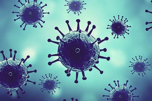 Image of virus for blog on genital herpes