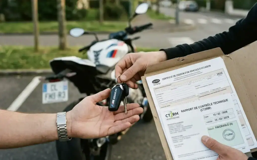 Vente de moto sans contrôle technique en l'état avis