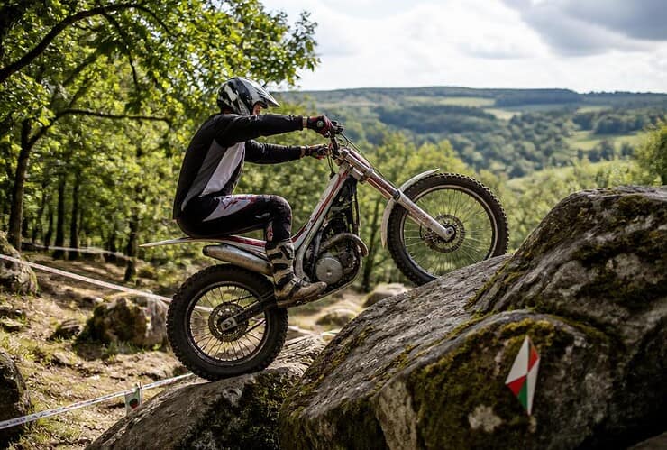 Première épreuve de championnat de Normandie de trial, au moto-club de Pierrefitte-en-Cinglais ce