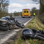 Un motard et sa passagère grièvement blessés dans un accident près de Brive