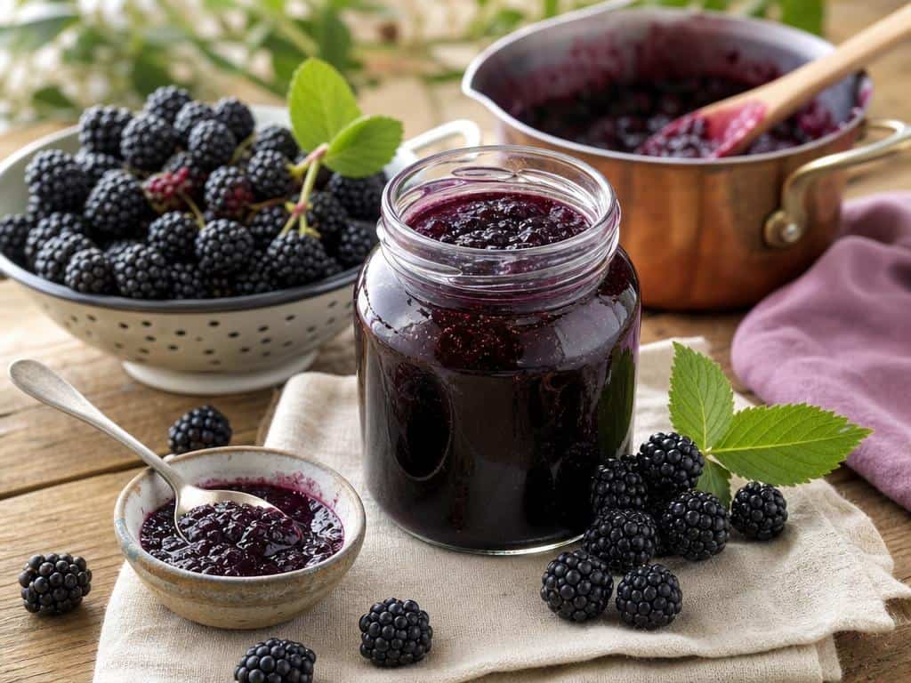 confiture de mûres sans pépins