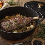 cuissot de chevreuil en cocotte en fonte