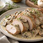 filet mignon au boursin et champignons