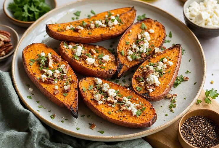patate douce rotie au four