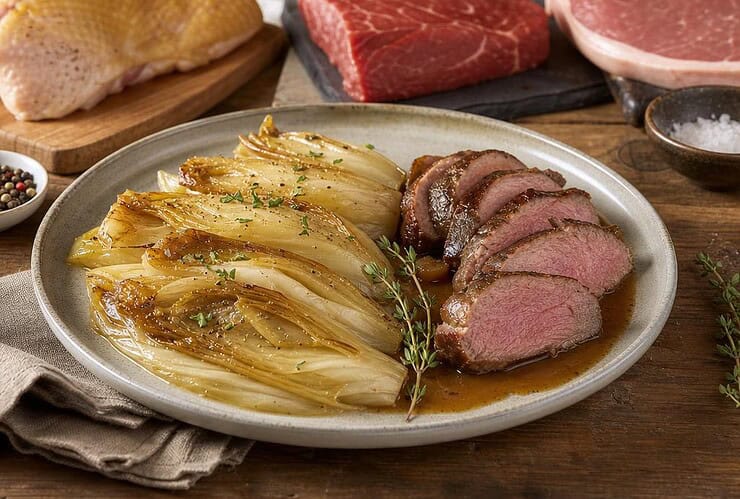 quelle viande pour accompagner des endives braisées