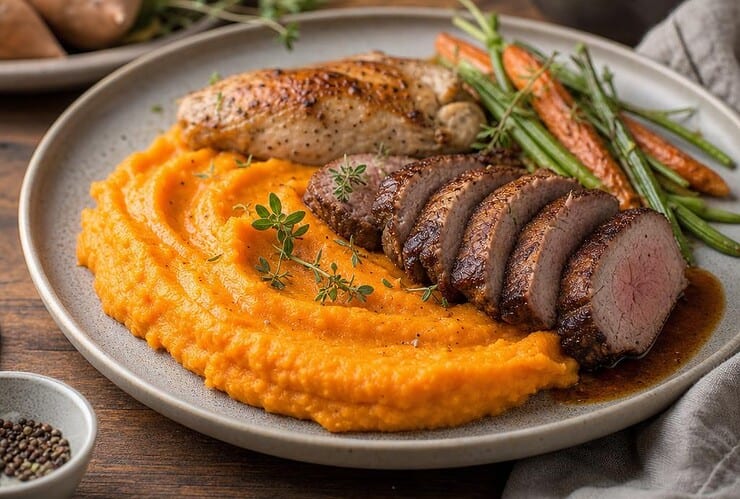 quelle viande pour accompagner une purée de patate douce