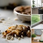 larves de mouches maison