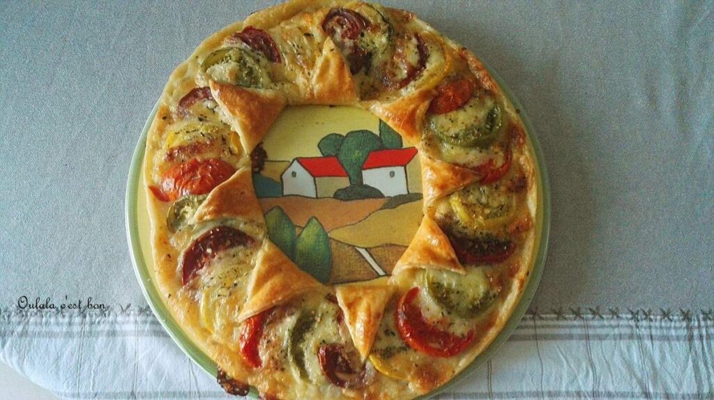 Tarte soleil tomates mozzarella