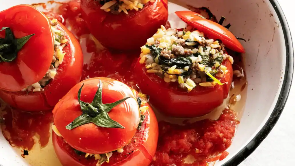 combien de temps tomates farcies riz au four