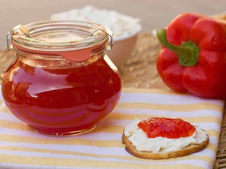 confiture de poivrons pour apéro