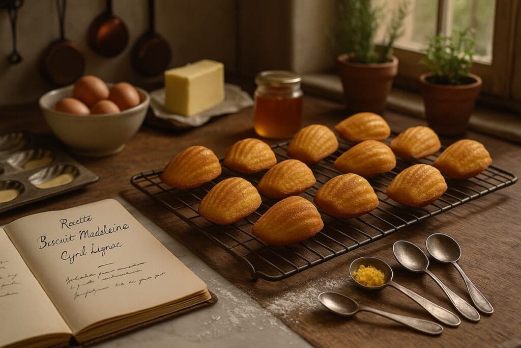 recette madeleine cyril lignac