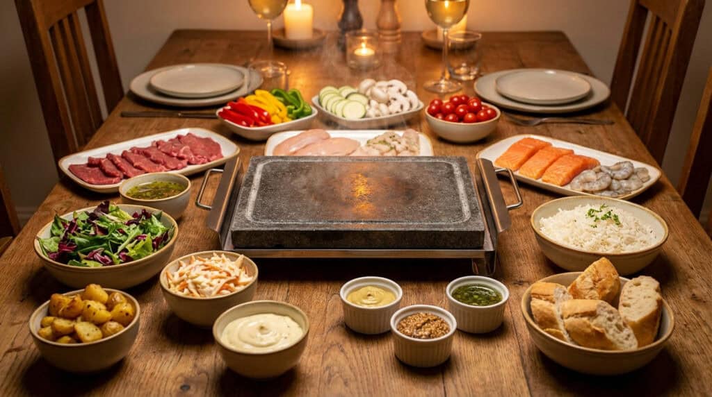 accompagnement pierrade recette