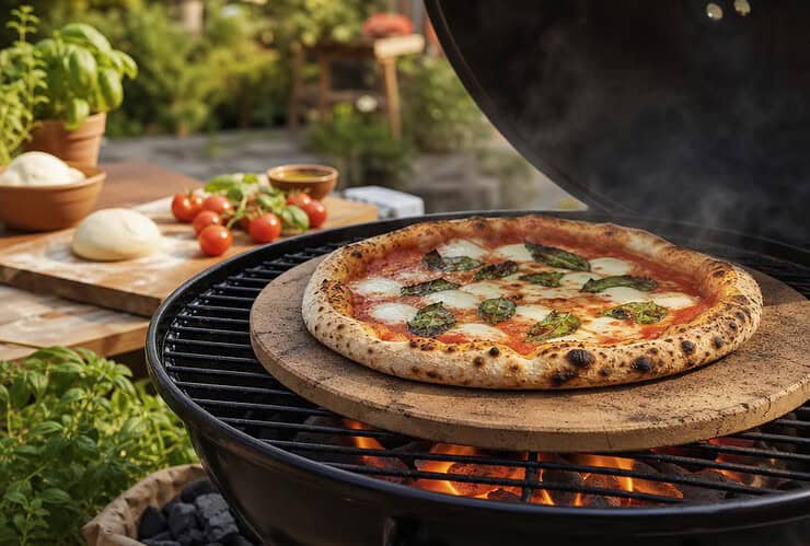 cuire une pizza au barbecue
