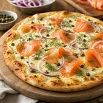 recette pizza saumon fumé creme fraiche