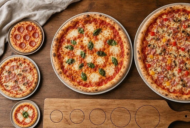 tailles pizza