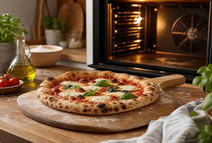 cuisson pizza maison four chaleur tournante